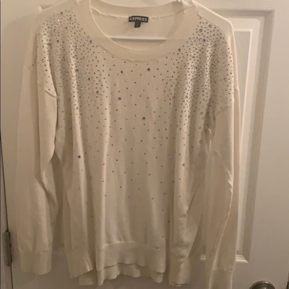 Express bedazzled sweater